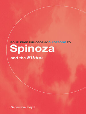 cover image of Routledge Philosophy GuideBook to Spinoza and the Ethics